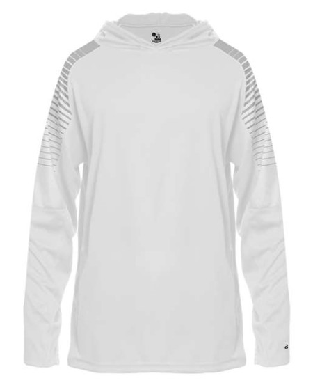 Badger Youth Lineup Hooded Long Sleeve TShirt 2211