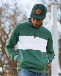 Holloway 229565 All-American Fleece Colorblocked Quarter-Zip Sweatshirt