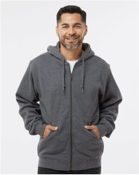 DRI DUCK 7033 Crossfire Heavyweight Power Fleece Hooded Jacket with Thermal Lining