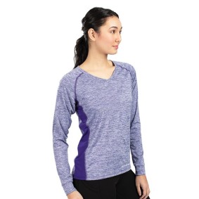 Holloway 222770 Women's Electrify CoolCore® Long Sleeve V-Neck T-Shirt