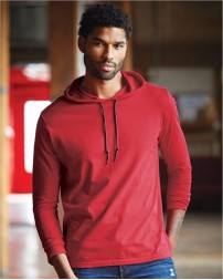 Gildan 987 Softstyle® Lightweight Hooded Long Sleeve T-Shirt