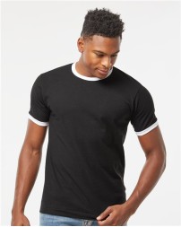 Tultex 246 Fine Jersey Ringer T-Shirt