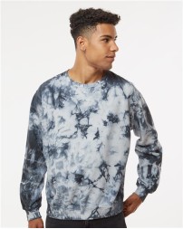 Dyenomite 681VR Blended Tie-Dyed Crewneck Sweatshirt