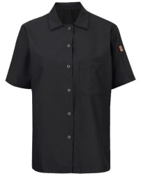 Chef Designs 501X Women's Mimix™ Short Sleeve Cook Shirt with OilBlok