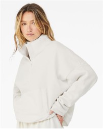BELLA  CANVAS 3953 Womens Sponge Fleece Half Zip Pullover