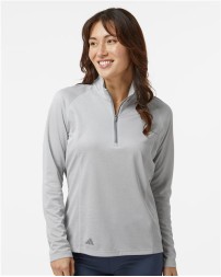 Adidas A594 Women's Space Dyed Quarter-Zip Pullover