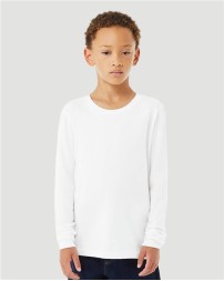 BELLA + CANVAS 3501YCVC Youth Heather CVC Long Sleeve Tee