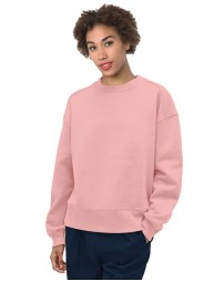 Bayside 7702 Women's USA-Made Fleece Crewneck Sweatshirt