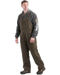 Berne Apparel B377 Men's Heartland Insulated Washed Duck Bib Overall