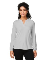 Devon & Jones DP122W Women's Raleigh Half-Placket Knit Top