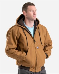 Berne Apparel HJ51T Men's Tall Highland Washed Cotton Duck Hooded Jacket