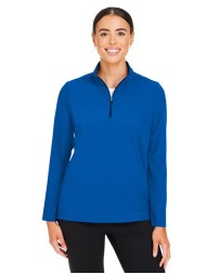 Devon & Jones DG410W Women's CrownLux Performance® Windsor Welded Quarter-Zip Pullover
