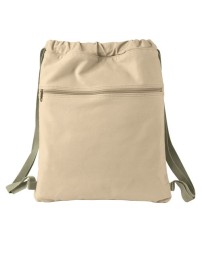 Authentic Pigment 1901 14oz. Pigment-Dyed Canvas Cinch Sack