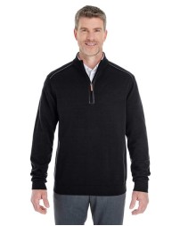 Devon & Jones DG478 Manchester Fully-Fashioned Quarter-Zip Pullover Sweater