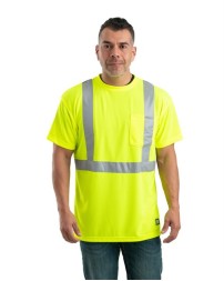Berne Apparel HVK012 Men's Hi-Vis Class 2 Performance Pocket T-Shirt