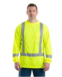 Berne Apparel HVK013 Men's Hi-Vis Class 3 Performance Pocket T-Shirt