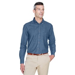 Harriton M550 Long Sleeve Denim Shirt