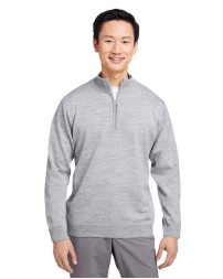 Harriton M421 Unisex Pilbloc™ Quarter-Zip Pullover Sweater