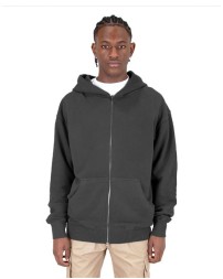 Shaka Wear SHGDZ Garment-Dyed Double-Zip Hooded Sweatshirt
