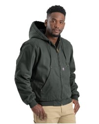 Berne Apparel HJ375T Men's Tall Heartland Washed Cotton Duck Hooded Jacket