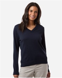 Devon  Jones DG445W Women's New Classics V-Neck Sweater