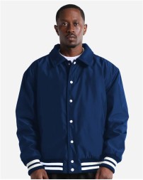 Shaka Wear SHCVBJ Unisex Collared Varsity Jacket