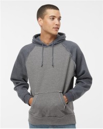J. America 8885 Vintage Heather Hooded Sweatshirt