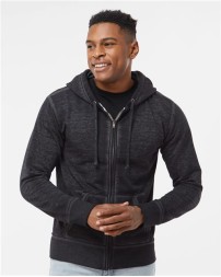 J. America 8916 Vintage Zen Fleece Full-Zip Hooded Sweatshirt