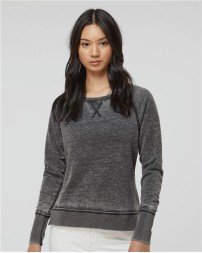 J. America 8927 Women’s Zen Fleece Raglan Sweatshirt