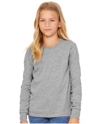 BELLA + CANVAS 3501Y Youth Jersey Long Sleeve Tee