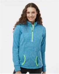 J. America 8617 Women's Cosmic Fleece Quarter-Zip Pullover