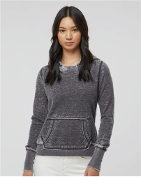 J. America 8912 Women's Zen Fleece Hooded Sweatshirt