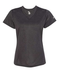 Badger Women s Pro Heather VNeck TShirt 4362 Women s Pro Heather VNeck TShirt