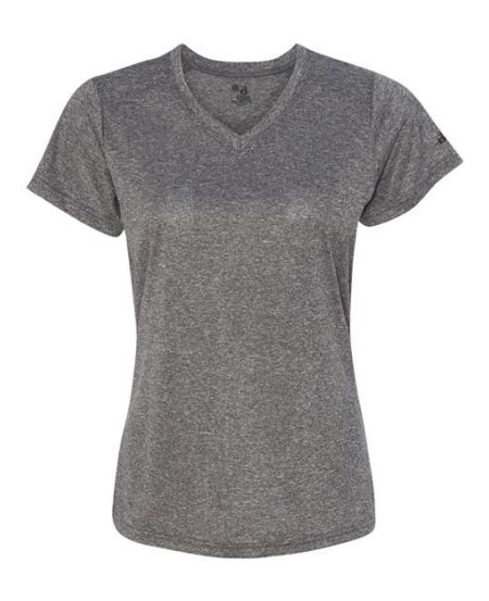 Badger Women s Pro Heather VNeck TShirt 4362 Women s Pro Heather VNeck TShirt