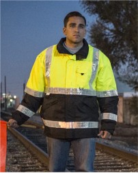 Kishigo RWJ100-101 Storm Stopper Pro Rainwear Jacket