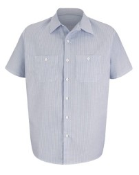 Red Kap SL20T Industrial Stripe Work Shirt - Tall Sizes