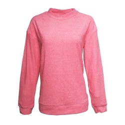 J. America 8428 Women's Weekend Terry Mock Neck Pullover
