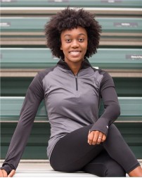 Badger 4008 Ultimate SoftLock™ Women's Sport Quarter-Zip Pullover