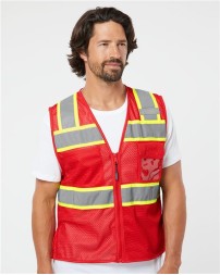 Kishigo B150-156 EV Series® Enhanced Visibility 3 Pocket Mesh Vest