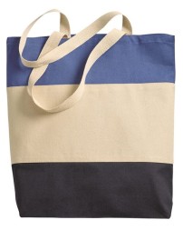 Q-Tees Q125900 11L Tri-Color Tote