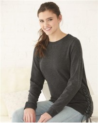 Boxercraft V03 Women’s Enzyme-Washed Rally Lace-Up Sweatshirt