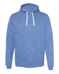 J. America 8677 Mélange Fleece Hooded Sweatshirt
