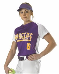 Alleson Athletic 522PDWG Girls' Two Button Fastpitch Jersey