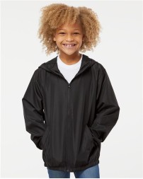 Independent Trading Co. EXP24YWZ Youth Lightweight Windbreaker Full-Zip Jacket