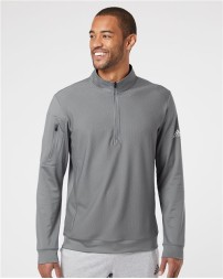 Adidas A295 Performance Textured Quarter-Zip Pullover