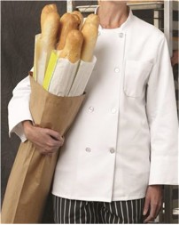 Chef Designs 0403T Eight Pearl Button Chef Coat - Tall Sizes