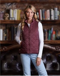 Weatherproof W207359 Women's Vintage Diamond Quilted Vest