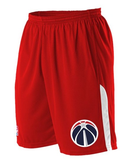 A205LA Alleson Athletic NBA Logo d Shorts   NBA Logo Game Shorts
