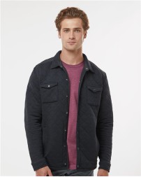 J. America 8889 Quilted Jersey Shirt Jacket