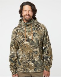 J. America 8879 Gaiter Fleece Hooded Sweatshirt